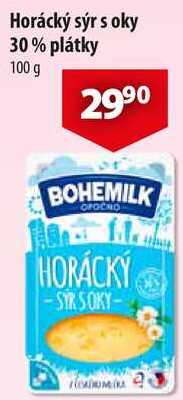 Horácký sýr s oky 30% plátky, 100 g