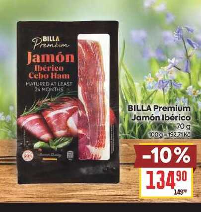 BILLA Premium Jamón Ibérico 70 g 