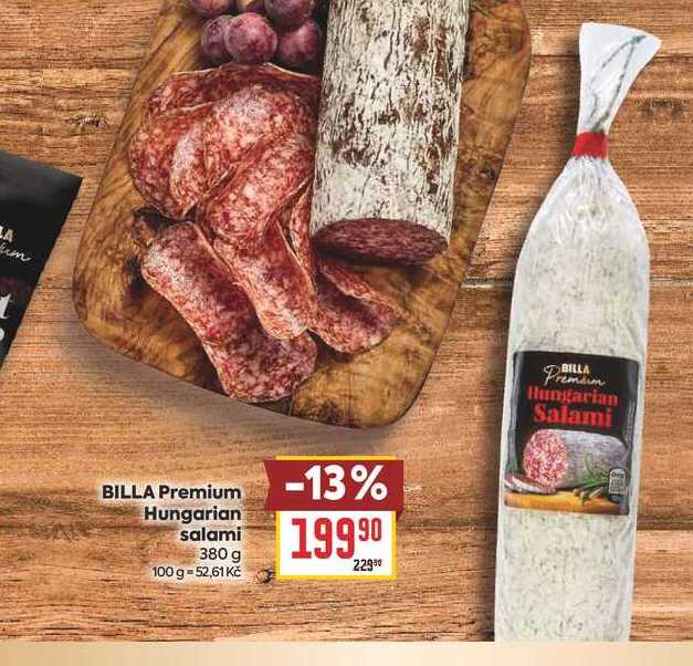 BILLA Premium Hungarian salami 380 g 
