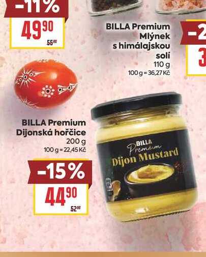 BILLA Premium Dijonská hořčice 200 g