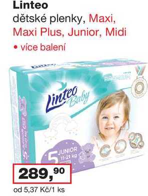 Linteo dětské plenky 1 balení