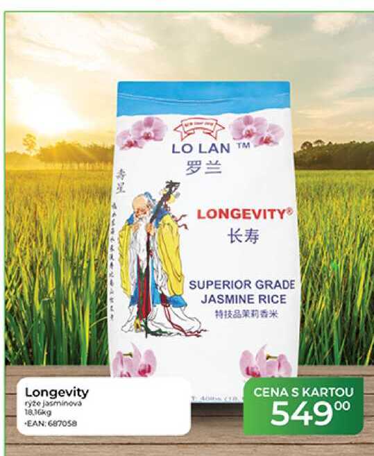 Longevity rýze jasmínová 18.16kg 