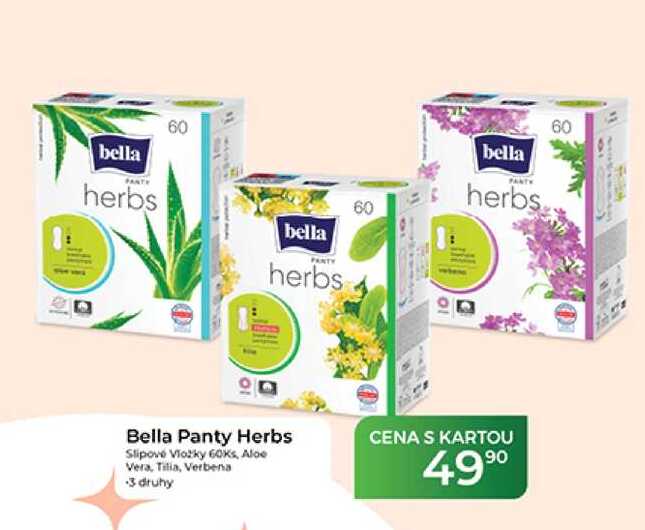 Bella Panty Herbs Slipové Vložky 60ks 