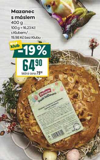 Mazanec s máslem 400 g