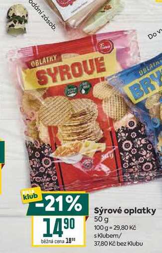 Sýrové oplatky 50 g