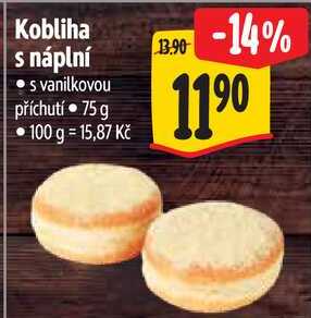 Kobliha s náplní, 75 g