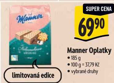 Manner Oplatky, 185 g