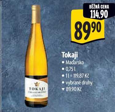 Tokaji, 0,75 l