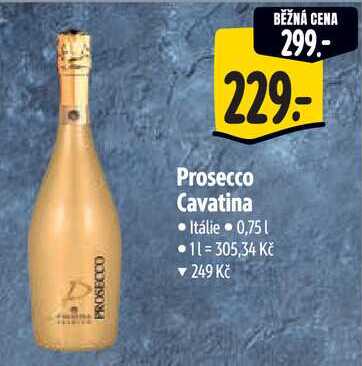 Prosecco Cavatina, 0,75 l