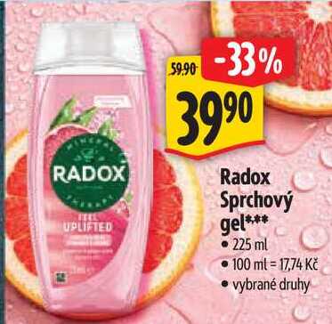 Radox Sprchový gel, 225 ml