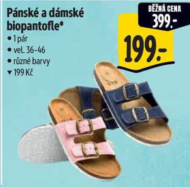 Pánské a dámské biopantofle
