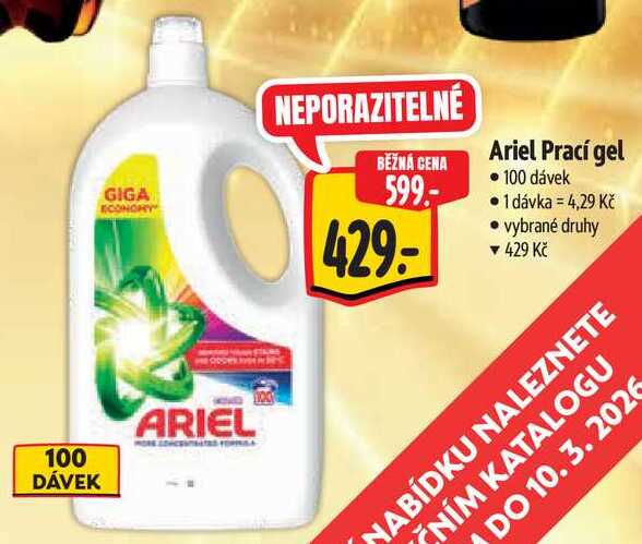 Ariel Prací gel, 100 dávek