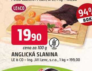 LE&CO ANGLICKÁ SLANINA 100g