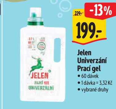 Jelen Univerzání Prací gel, 60 dávek 