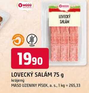 LOVECKÝ SALÁM 75 g