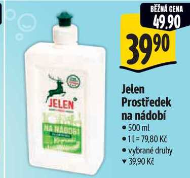 Jelen Prostředek na nádobí, 500 ml