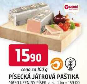 PÍSECKÁ JÁTROVÁ PAŠTIKA 100 g