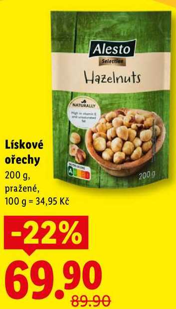 Lískové ořechy, 200 g