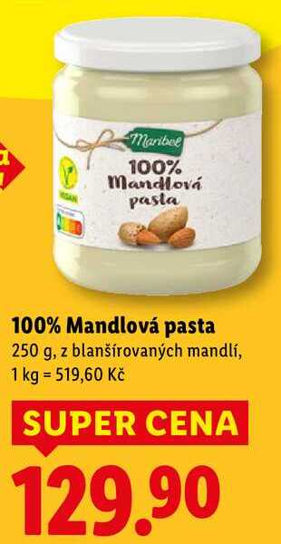 100% Mandlová pasta, 250 g