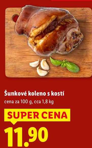 Šunkové koleno s kostí, cena za 100 g
