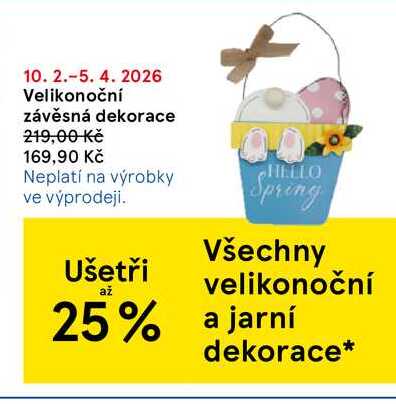 Velikonoční závěsná dekorace