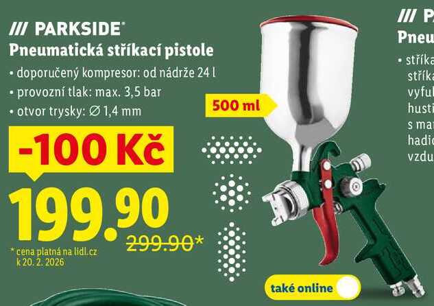 Pneumatická stříkací pistole