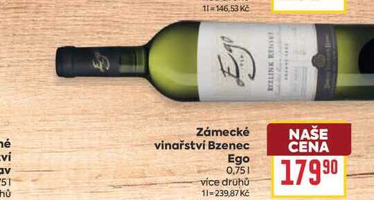 Zámecké vinařství Bzenec Ego 0,75l