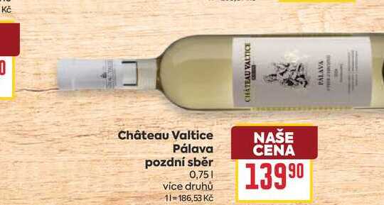Château Valtice Pálava pozdní sběr 0,75l