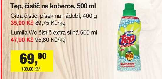 Tep, čistič na koberce, 500 ml