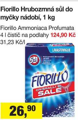Fiorillo Hrubozrnná sůl do myčky nádobí, 1 kg