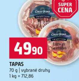 TAPAS 70 g vybrané druhy