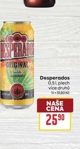 Desperados 0,51, plech
