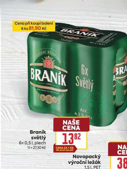 Braník světlý 6x 0,51, plech 