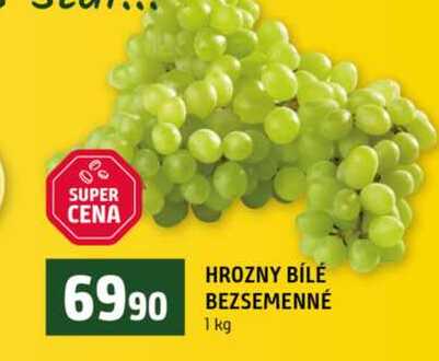 HROZNY BÍLÉ BEZSEMENNÉ 1 kg 
