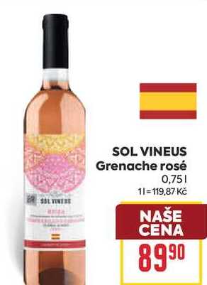 SOL VINEUS Grenache rosé 0,75l