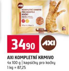 AXI KOMPLETNÍ KRMIVO 4x 100 g kapsičky pro kočky