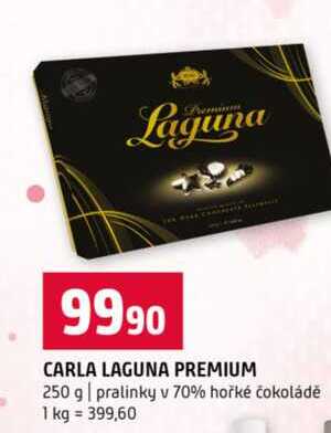 CARLA LAGUNA PREMIUM 250 g pralinky v 70% hořké čokoládě 