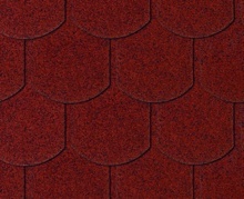 ŠINDEL ASFALTOVÝ BOBROVKA ČERVENÁ ACCES BARDOLINE 3,85 M2