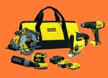 STANLEY FATMAX AKU KOMBINOVANÁ SADA ELEKTRICKÉHO NÁŘADÍ 18V V20 SFMCK412MDS-QW + 4,0 AH BATERIE ZDARMA