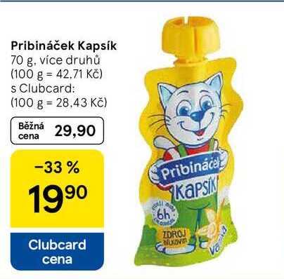 Pribináček Kapsík, 70 g