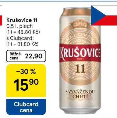 Krušovice 11, 0,5 l