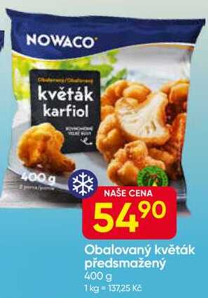 NOWACO Obalovaný květák předsmažený 400 g