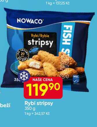 NOWACO Rybí stripsy 350 g