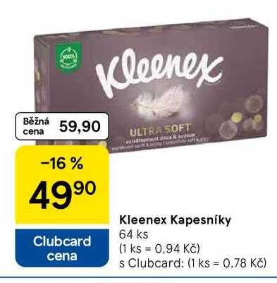 Kleenex Kapesníky, 64 ks