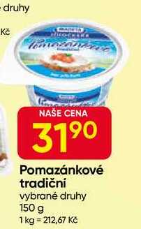 Madeta Pomazánkové tradiční vybrané druhy 150 g