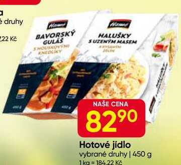 Hamé Hotové jídlo vybrané druhy 450 g