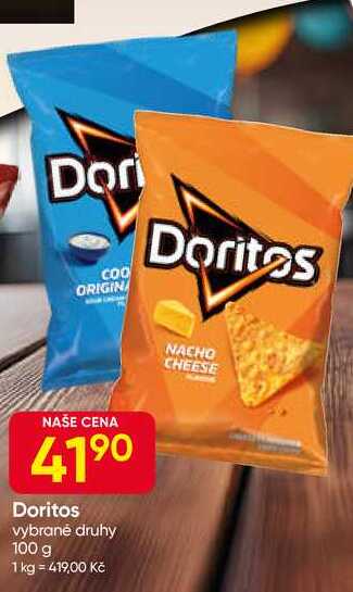 Doritos vybrané druhy 100 g