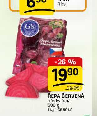 ŘEPA ČERVENÁ předvařená 500 g