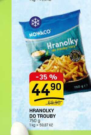 HRANOLKY DO TROUBY 750 g 