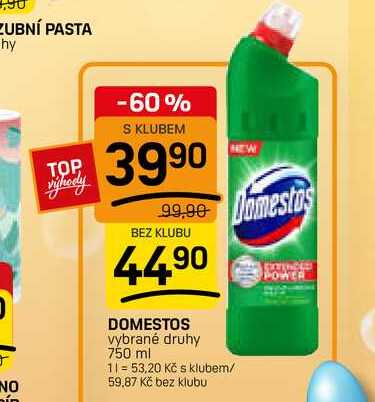 DOMESTOS vybrané druhy 750 ml 